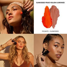 Load image into Gallery viewer, NUDESTIX Sunkissed Peach Blush and Bronze 2-Piece Mini Kit Make up