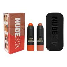 Load image into Gallery viewer, NUDESTIX Sunkissed Peach Blush and Bronze 2-Piece Mini Kit Make up