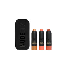 Load image into Gallery viewer, NUDESTIX Mini Nudies Blush Bronze Glow Kit " Roses N' Honey  Nudes"