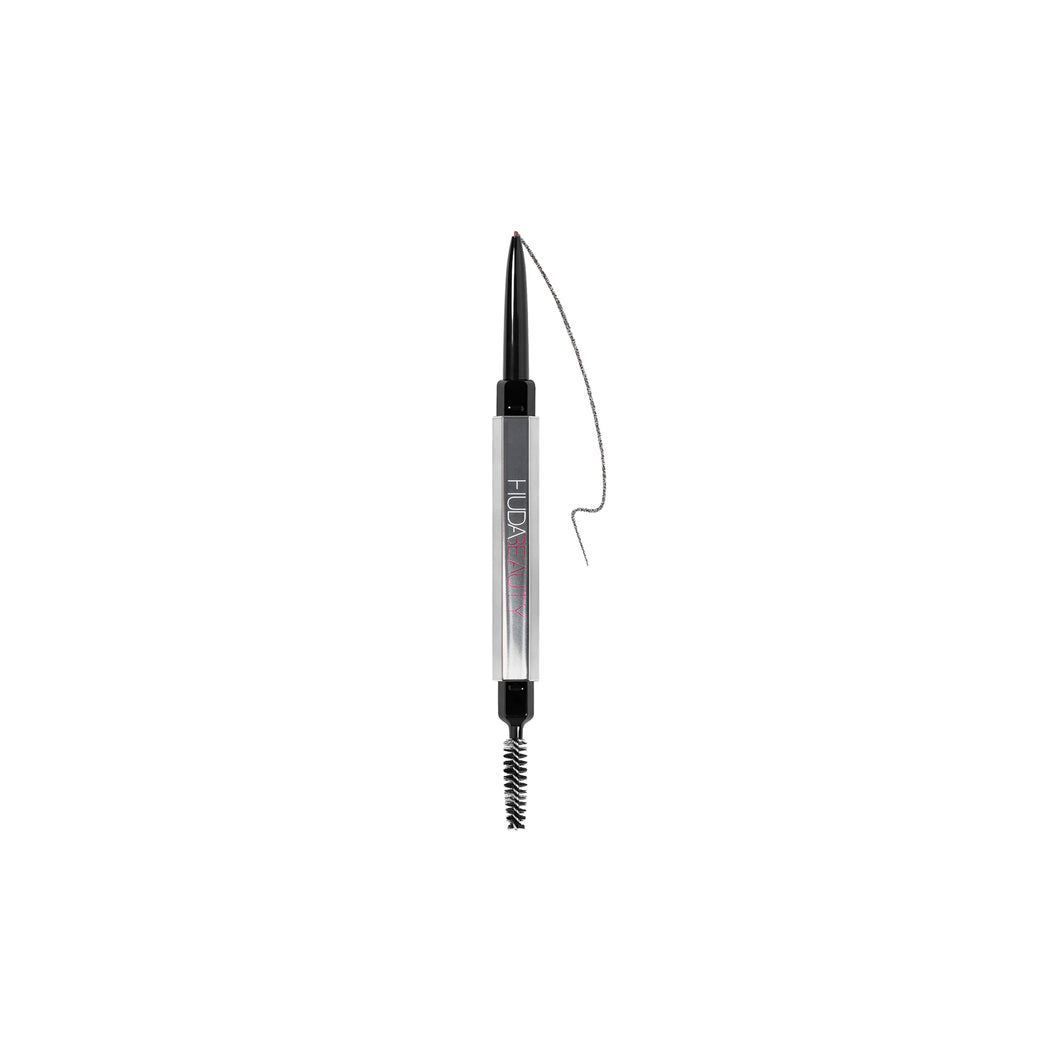 HUDA BEAUTY #BombBrows Microshade Brow Pencil “Rich brown”