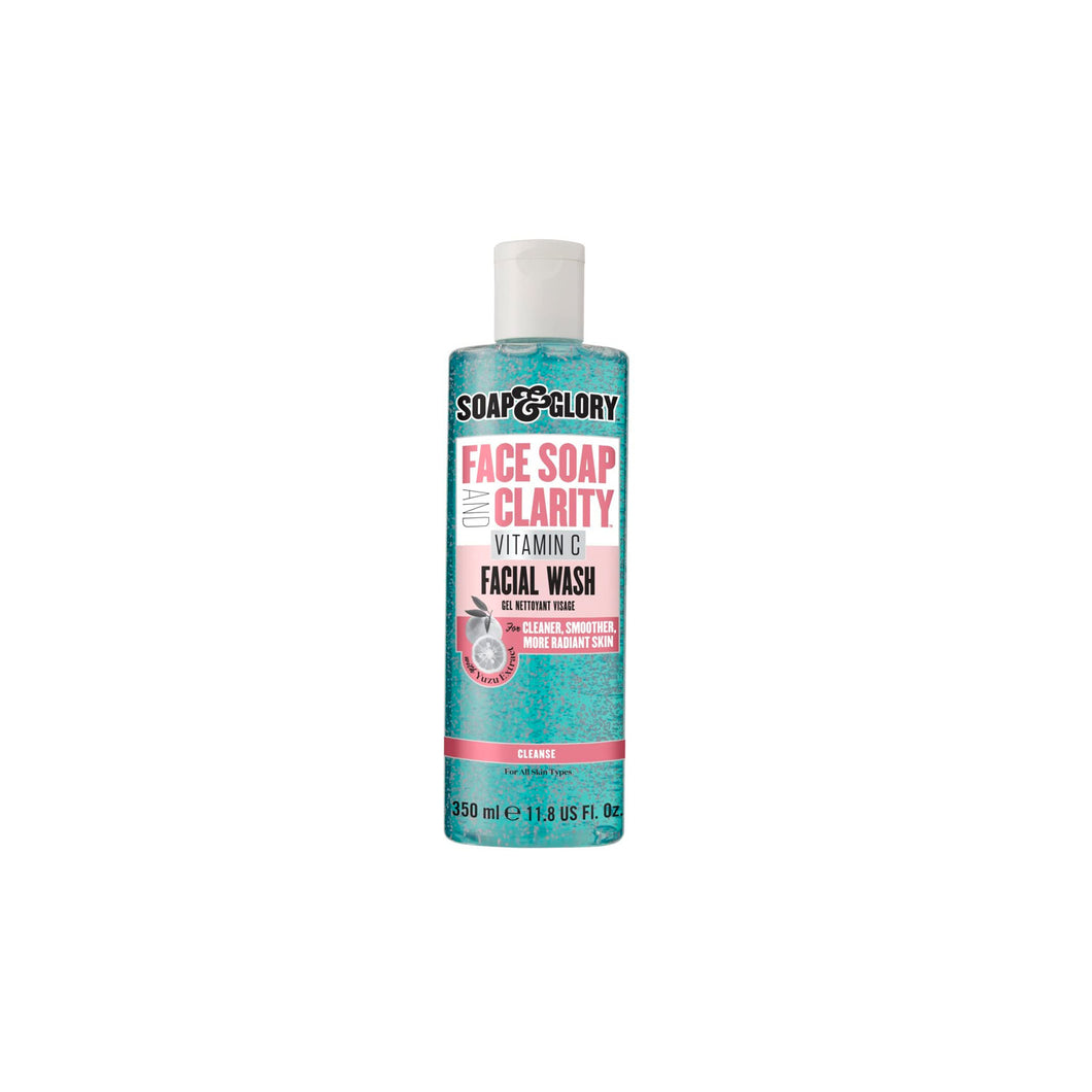 Soap & Glory Face Soap and Clarity 3-In-1 Daily Detox Vitamin C Facial Wash, 350 ml
